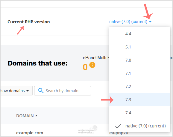 cP-CL-current-PHP-version-option.gif